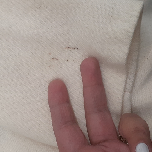 Vintage Elegant Fashions Cream Ivory Wool Swing Coat blazer shawl collar - Picture 11 of 11